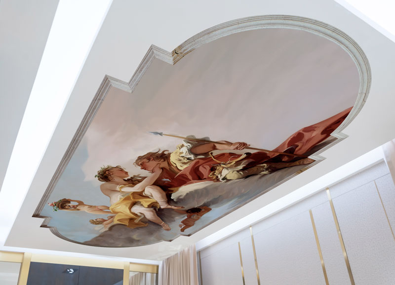 galleria di affreschi in tnt ideali per Soffitto di case moderne e d'epoca